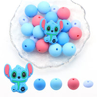 Blue monster silicon 21 bead set(no pen included)