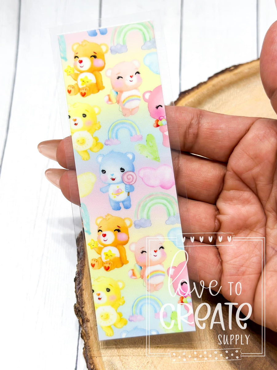 Carebear uvdtf pen wrap